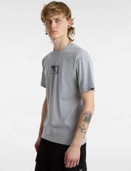 camiseta Vans manga corta TECH BOX gris
