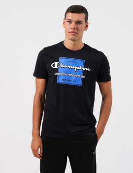CAMISETA CHAMPION MANGA CORTA NEGRA 