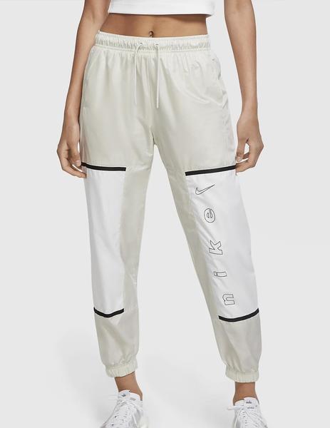 PANTALÓN NIKE DE CHANDAL MUJER BLANCO/BEIGE