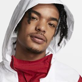 SUDADERA CANGURO JORDAN BLANCO/ROJO