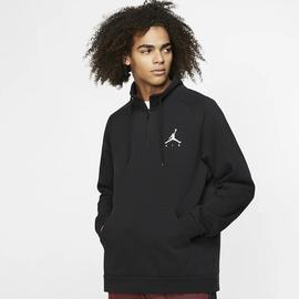 JORDAN SUDADERA JUMPMAN FLC 1/2 CREMALLERA, NEGRA 