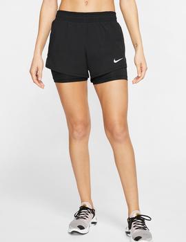 SHORT RUNNING NIKE 10K WOMEN'S 2-IN-1 NEGRO