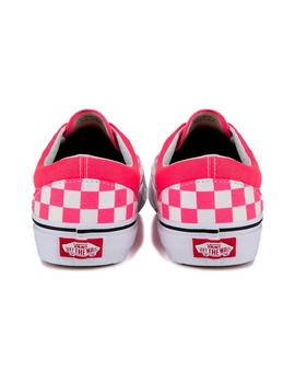 ZAPATILLA VANS UA ERA, CUADROS ROSA/BLANCO