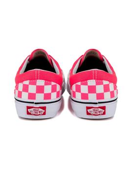 ZAPATILLA VANS UA ERA, CUADROS ROSA/BLANCO