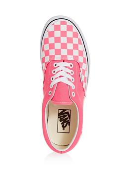 ZAPATILLA VANS UA ERA, CUADROS ROSA/BLANCO