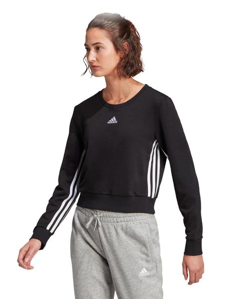 SUDADERA ADIDAS MUJER CUELLO REDONDO Y BANDAS, MUJER