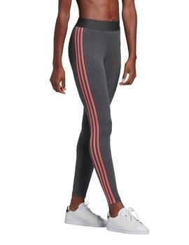 MALLA ADIDAS MUJER, GRIS BANDAS ROSA