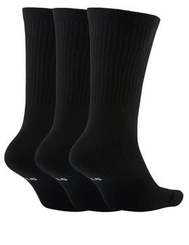 CALCETIN NIKE EVERYDAY, CREW BASKETBALL SOCKS ( 3 UNI.) NEGRO