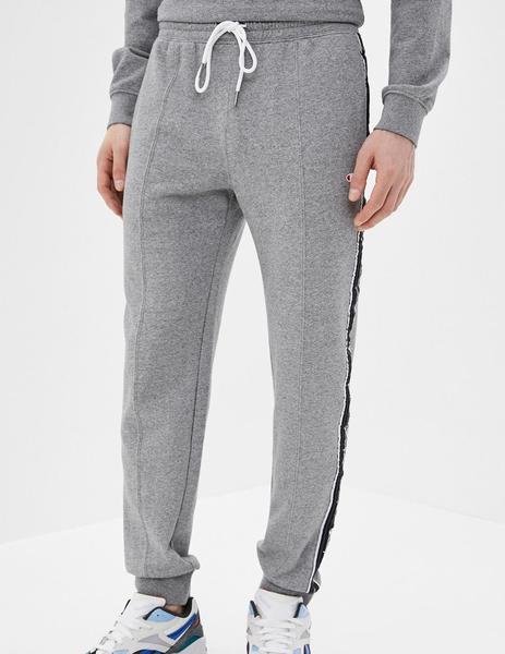 PANTALON CHAMPION LARGO CON Y BANDAS, GRIS