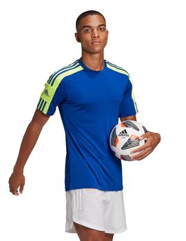 CAMISETA ADIDAS SQUAD 21 AZULON/FLUOR