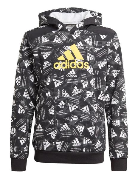 SUDADERA ADIDAS CAPUCHA NIÑO, DE LOGOS