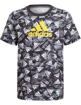 CAMISETA ADIDAS MANGA CORTA NIÑO, LOGOS