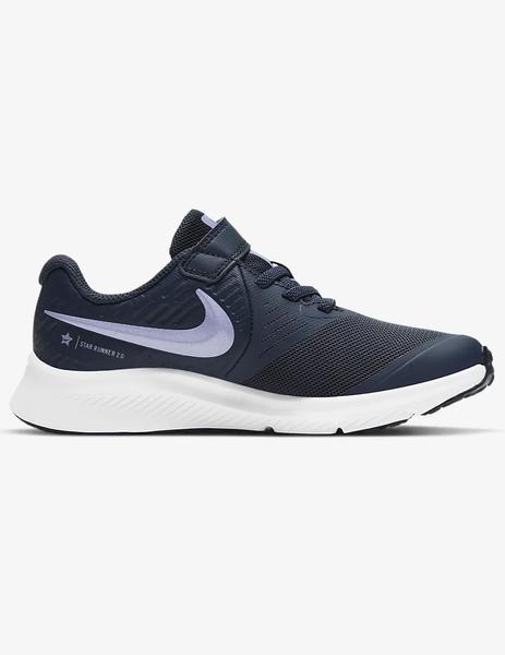 NIKE RUNNER 2 VELCRO, MARINO/MALVA