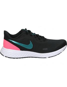 recinto Tibio Interpretar NIKE REVOLUTION MUJER, ZAPATILLA RUNNING NEGRA/ROSA