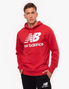 SUDADERA DE CAPUCHA NEW BALANCE ROJA