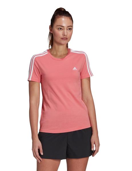 CAMISETA ADIDAS MANGA CORTA, MUJER, ROSA BANDA BLA