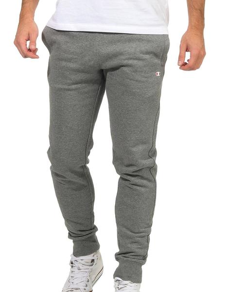 PANTALON LARGO CON PUÑO GRIS