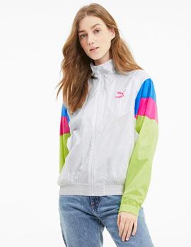 CHAQUETA PUMA MICROFIBRA MUJER, BLANCA