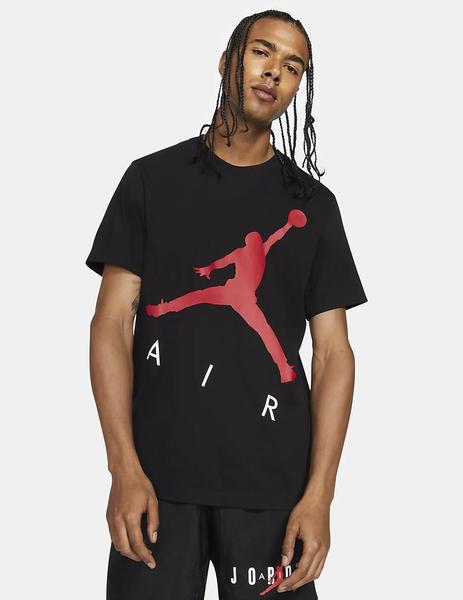 CAMISETA JORDAN AIR MANGA CORTA NEGRA