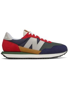 NEW BALANCE 237, VERDE/MARINO/ROJO