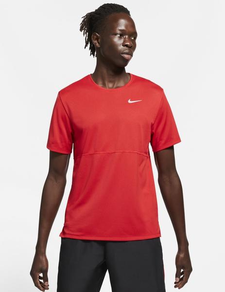 CAMISETA NIKE BREATHE HOMBRE, ROJA