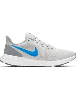 NIKE REVOLUTION 5 MEN'S RUNNING GRIS/AZUL