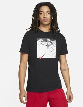 CAMISETA NIKE MANGA CORTA PHOTO MEN'S BASKET NEGRA