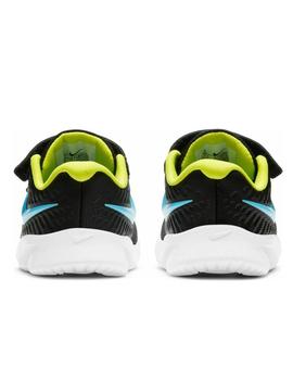 NIKE STAR RUNNER 2 BABY NEGRO/TURQUESA/LIMA