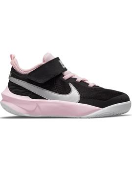 NIKE TEAM HUSTLE D 10 LITTLE KIDS', NEGRA/ROSA 