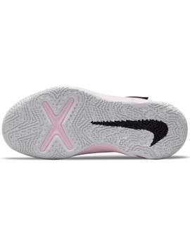 NIKE TEAM HUSTLE D 10 LITTLE KIDS', NEGRA/ROSA 