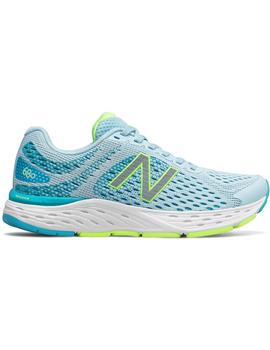 NEW BALANCE FRESHFOAM 680V7,MUJER,CELESTE/VERDE