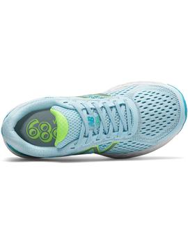 NEW BALANCE FRESHFOAM 680V7,MUJER,CELESTE/VERDE