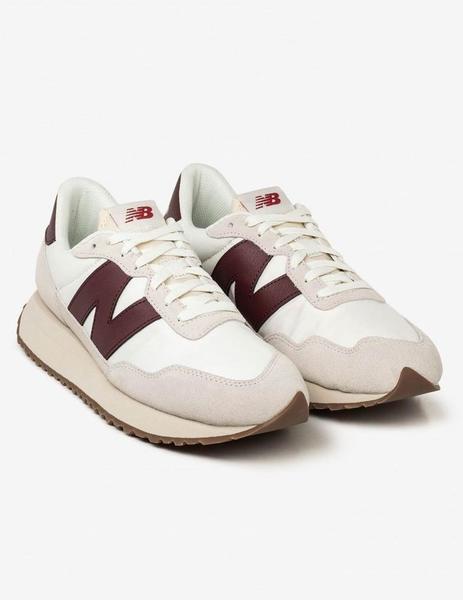 familia real núcleo lila NEW BALANCE 237, ZAPATILLA HOMBRE, BEIGE/GRANATE