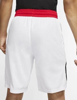 SHORT NIKE DRI-FIT BASKETBALL BLANCO/ROJO