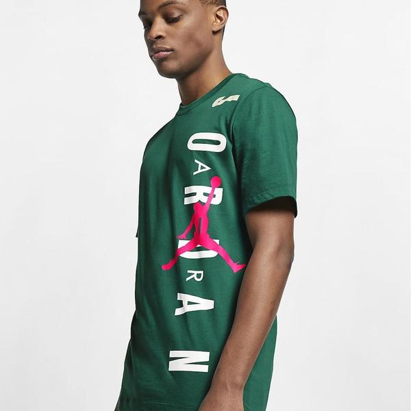 traicionar Desfavorable Oscuro CAMISETA JORDAN MANGA CORTA LOGO VERTICAL VERDE