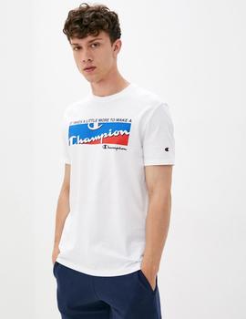 CAMISETA CHAMPION MANGA CORTA BLANCA