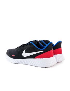 NIKE REVOLUTION 5 JUNOR NEGRO/ROJO