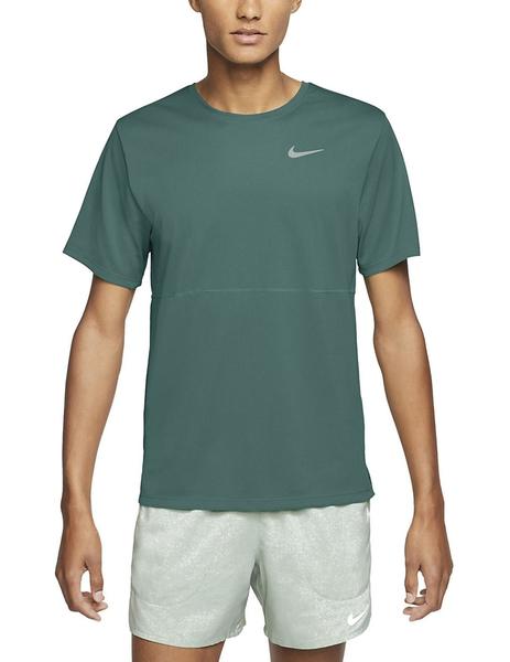 cama Paraíso filósofo CAMISETA NIKE PARA HOMBRE DE RUNNING M/C. VERDE