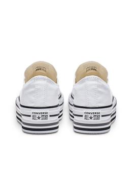 CONVERSE BAJA PLATAFORMA CHUCK TAYLOR ALL STAR EVA LIFT, BLANCA