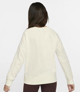 SUDADERA NIKE AIR NIÑA CUELLO REDONDO CRUDO