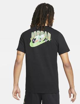 CAMISETA JORDAN 23 SWOOSHHOMBRE, MANGA CORTA NEGRA