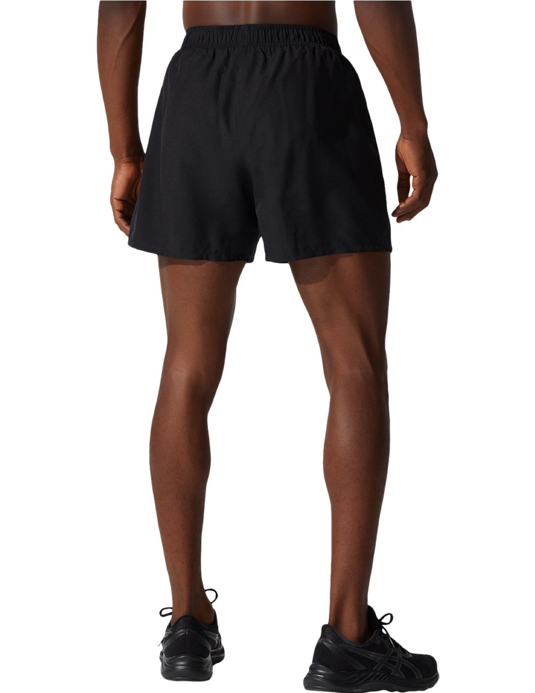 short running ascis hombre, negro