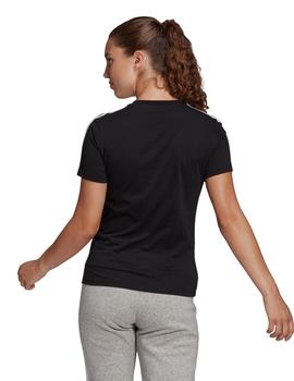 CAMISETA ADIDAS MUJER MANGA CORTA NEGRA/BLANCA