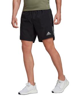 SHORT RUNNING ADIDAS NEGRO, HOMBRE