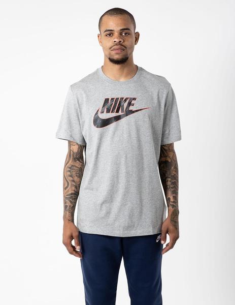 CAMISETA NIKE SPORTWEAR MANGA CORTA GRIS PARA