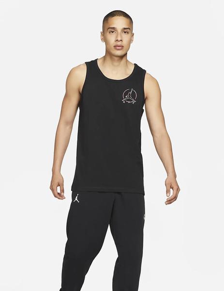 CAMISETA DE ASAS JORDAN NEGRA PARA HOMBRE