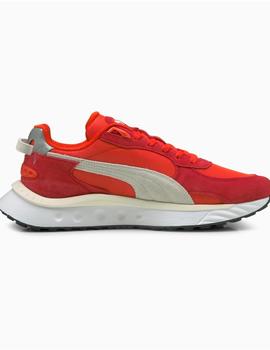 ZAPATILLA PUMA WILD RIDER PICKUP,URBAN RED-PUMA ROJA