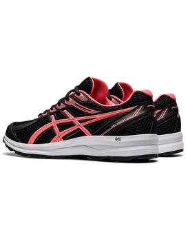 ZAPATILLA RUNNING ASICS GEL-BRAID, NEGRO/ROSA