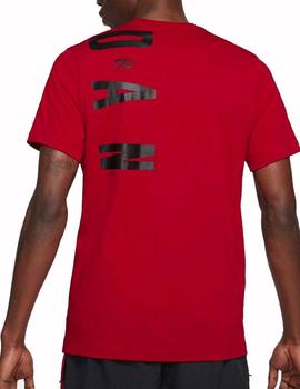 CAMISETA JORDAN AIR MEN'S MANGA CORTA, ROJA