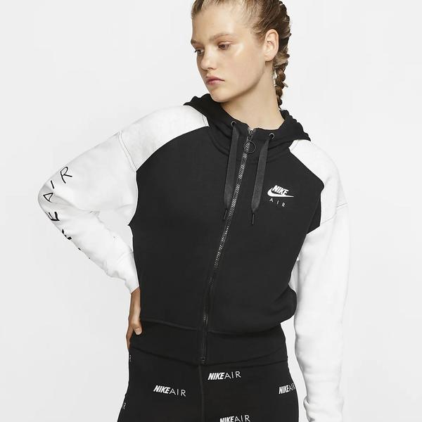 Horizontal virar Árbol genealógico CHAQUETA NIKE CON CAPUCHA MUJER NEGRO/BLANCO